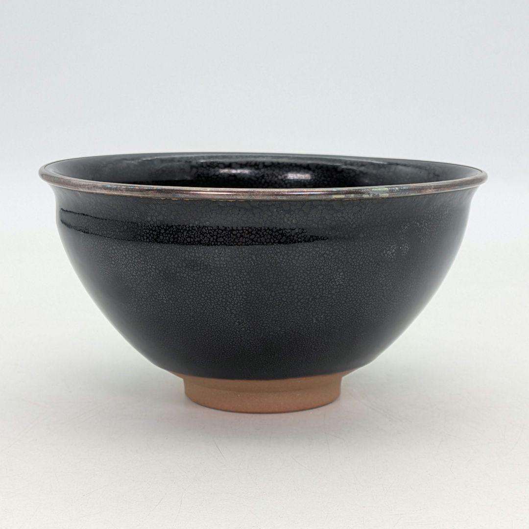 油滴天目茶碗 合箱合布 抹茶碗 抹茶茶碗 茶道具 茶器 食器 釉薬 ハンドメイド