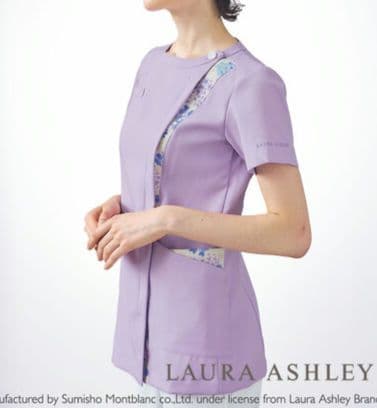 新品　住商モンブラン　LAURAASHLEY　ナースジャケット　ナースウェア　M