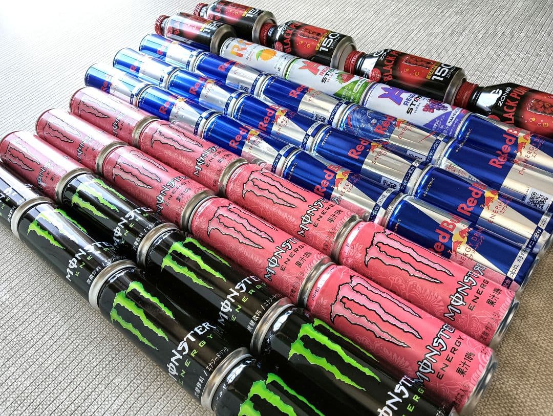 Monsterエナジー、レッドブル、Reign、リアルゴールド 40本セット