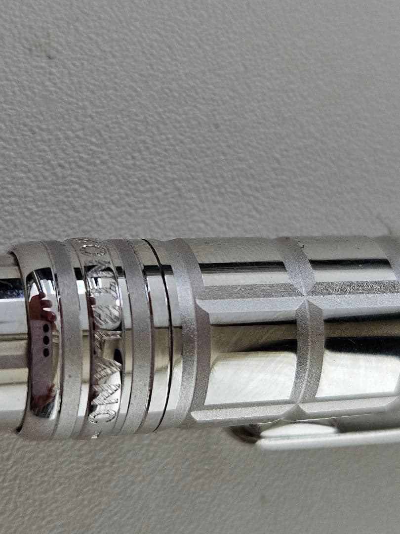 【純正】美品　 MONTBLANC ボールペン プラチナプレートファセット