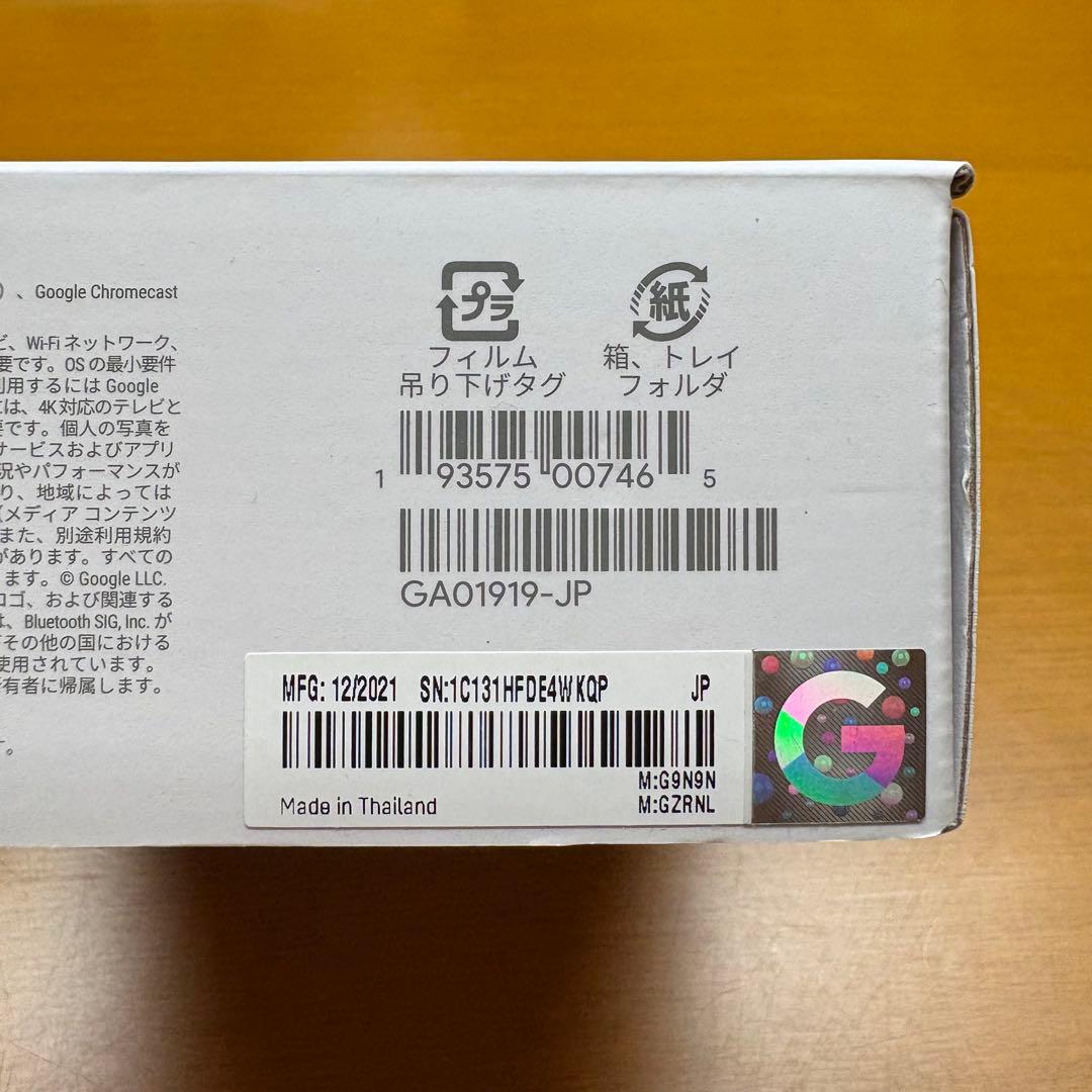 4K版 Chromecast with Google TV GA019019JP