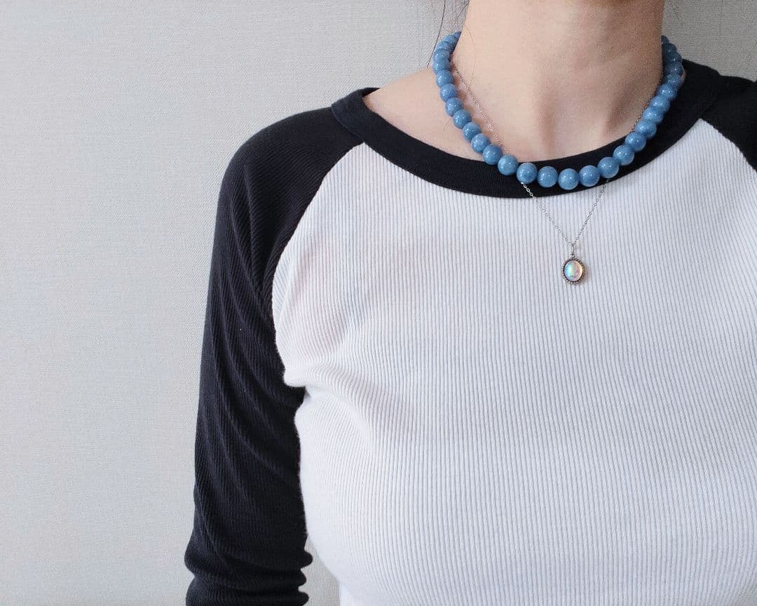 ネックレス・ペンダント blue quartz Necklace