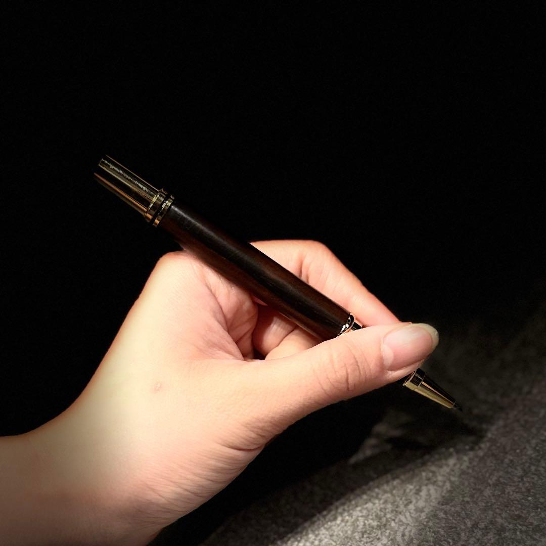 黒檀ウッド　世界で一本だけのボールペン