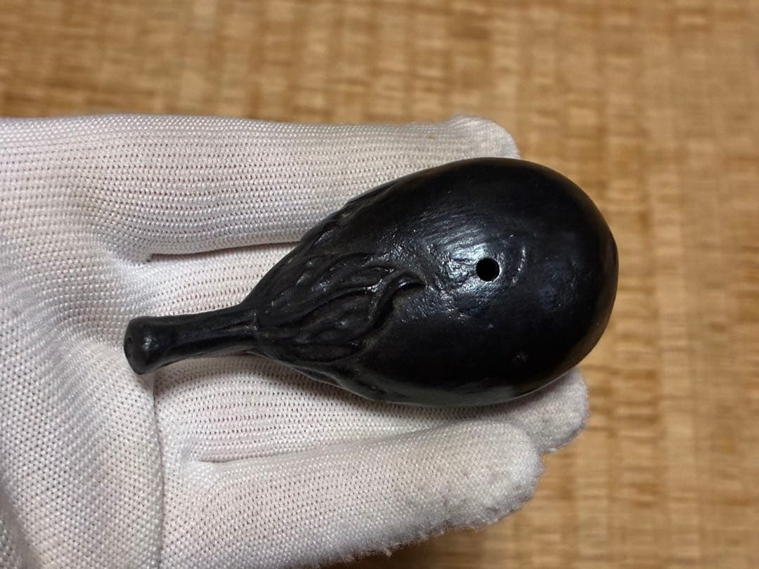 茶道具 陶器 水滴 と 高岡銅器 茄子 水滴 共箱 三点 まとめて