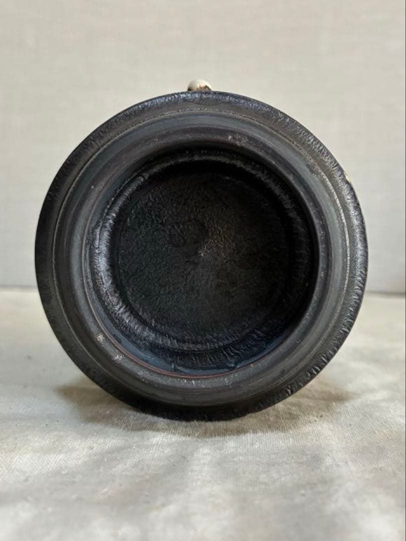 濱中史郎 レザー スカル クロス カップ 萩焼