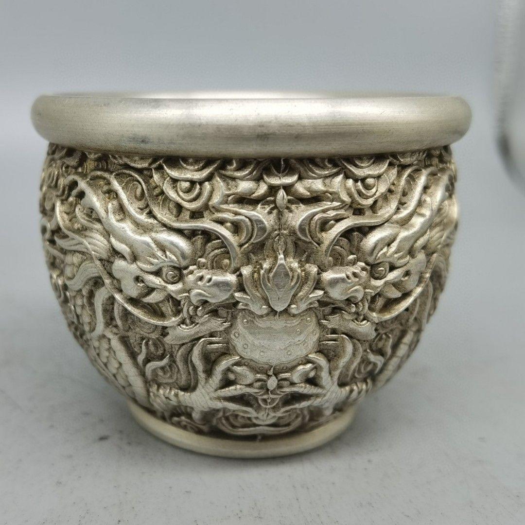 銅製 竜壺 米壺 招財 開運 装飾品 工芸品 置物