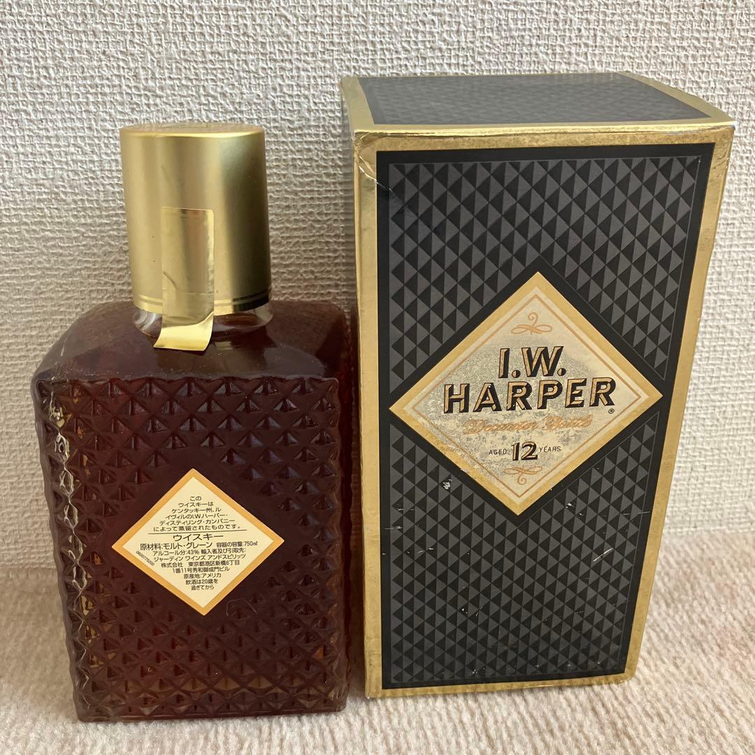 Ｉ.Ｗ.ハーパー 12年　箱付 750ml ウイスキー　古酒