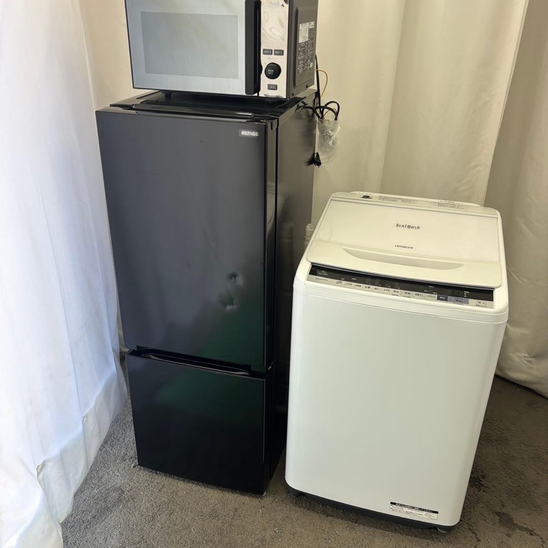 287⭕️冷蔵庫　洗濯機　レンジ　家電セット　安い　大きめ　一人暮らし　設置無料