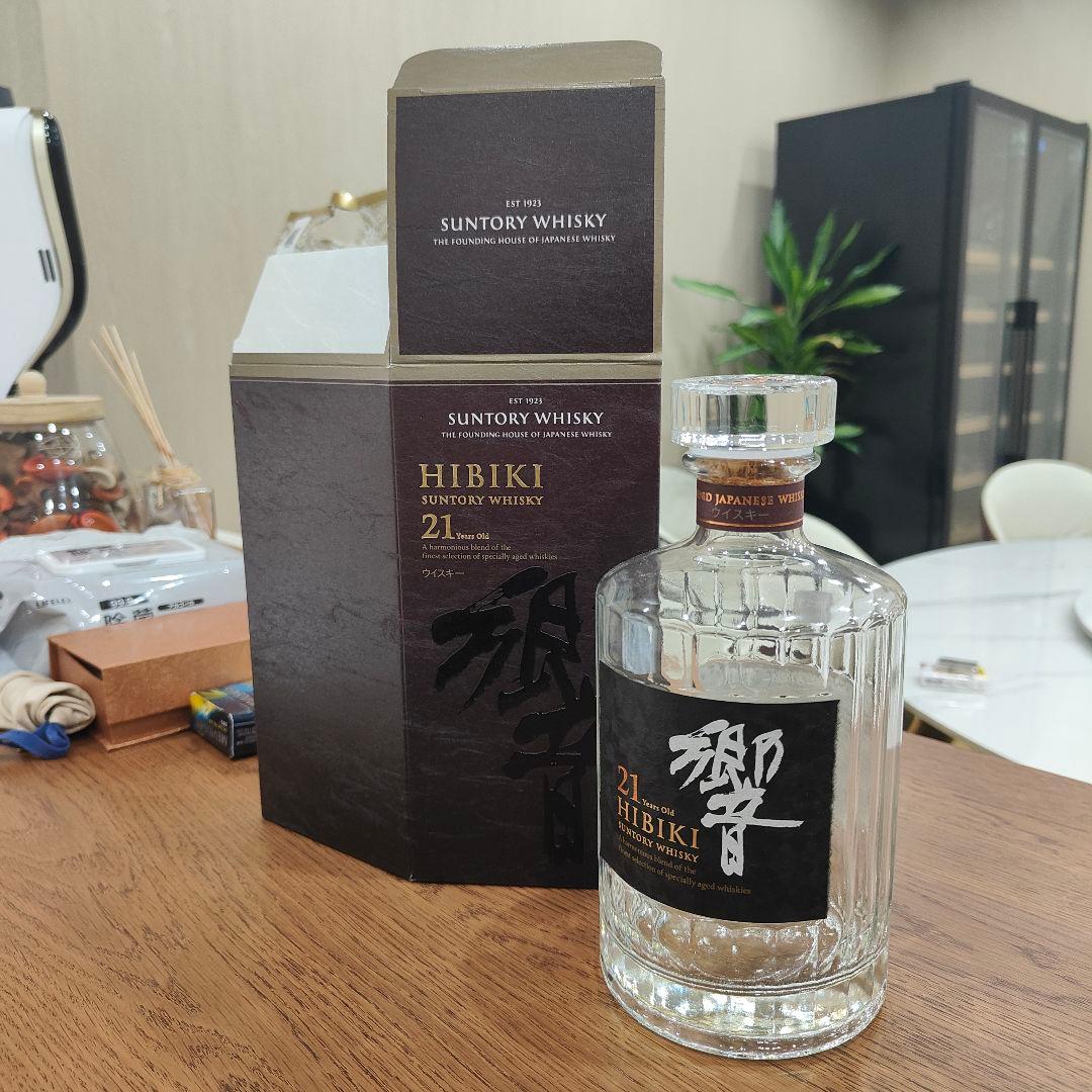 Hibiki 21年 ウイスキー空ボトル箱付き 6個セット