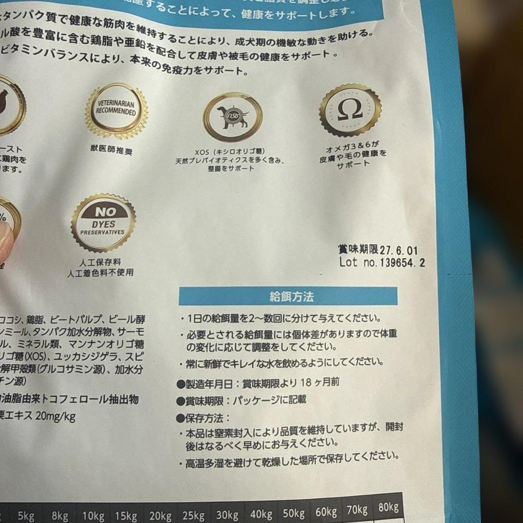 エルモドックフード3キロ1袋800ｇ3袋新品未使用