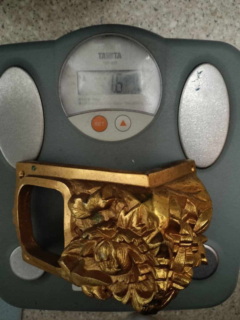 真鍮・金メッキ　神輿部品【角金具】