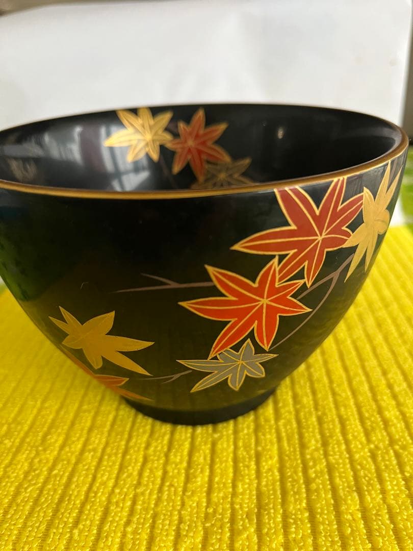 漆器 椀 絵柄 金箔装飾