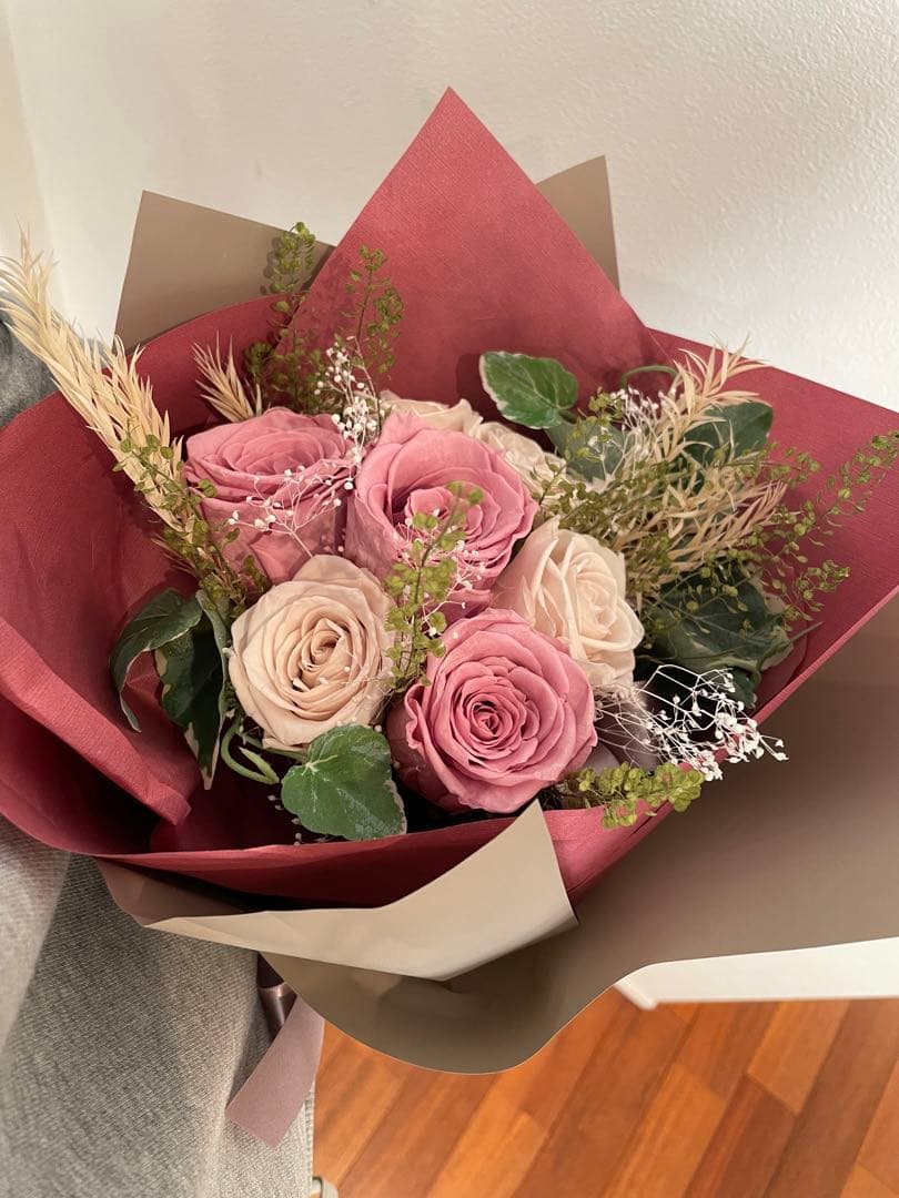 プリザーブドフラワーの花束
