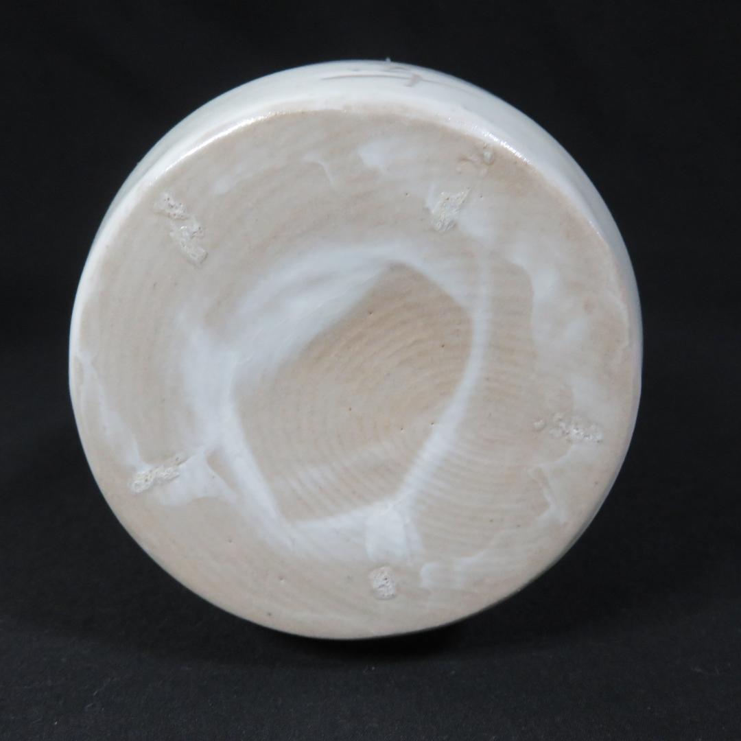 掛花 茶道具 茶器 花瓶 花器 木箱 共箱 銘 作家物 白