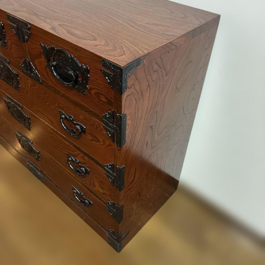 送料無料　岩谷堂箪笥 伝統工芸品 和箪笥 チェスト 鉄器金具付き