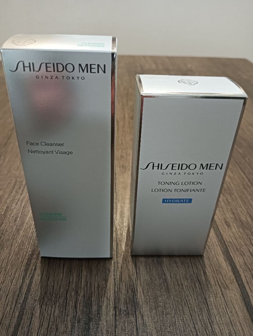 資生堂 MEN トーニングローション 、フェイスクレンザー（計2本）手提げ袋付き