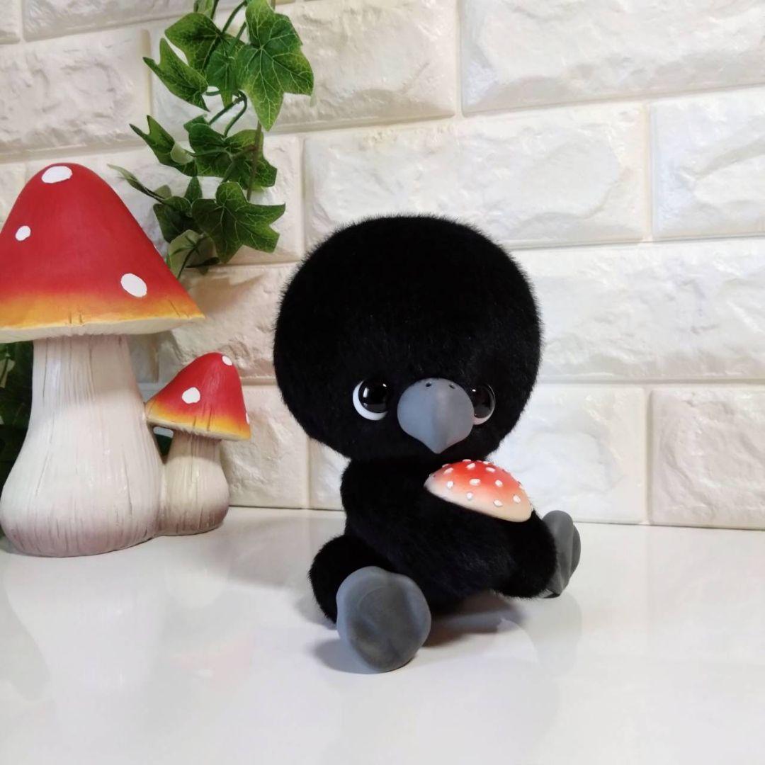 ぬいぐるみ✽アートドール✽カラスのかーくん✽中サイズ