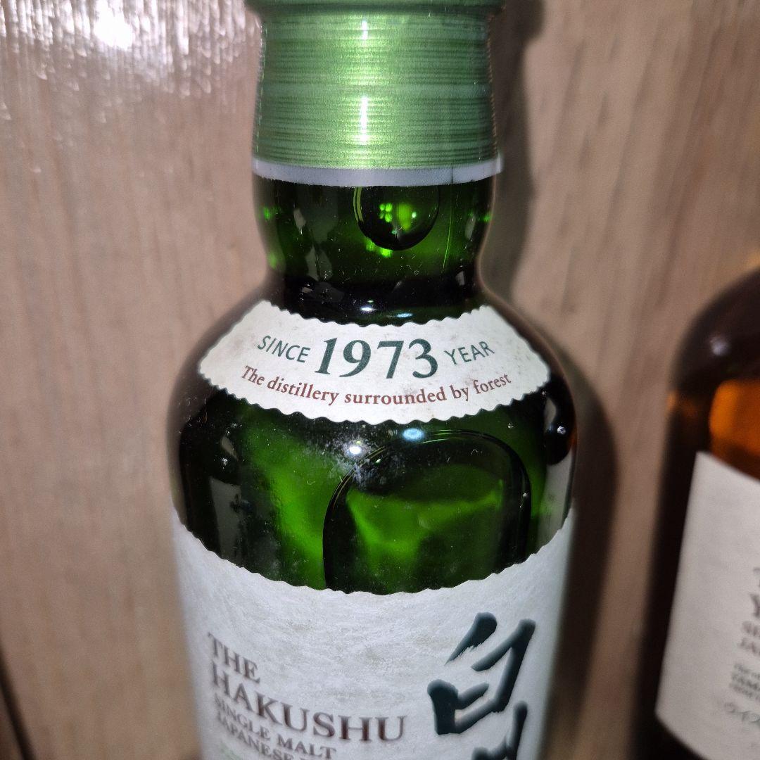 合計11本　山崎180ml　10本　白州180ml　1本