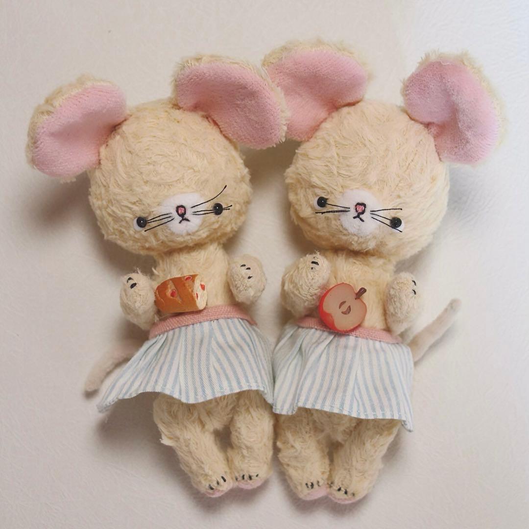 チーズ仔鼠 アーティストベア 海外作家様 ハンドメイド ぬいぐるみ マウス