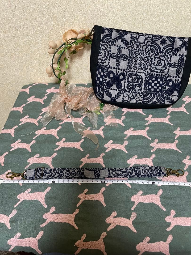 ミナペルホネン　ハンドメイド　バッグ　ショルダーバッグ　インバッグ　ミニバッグ