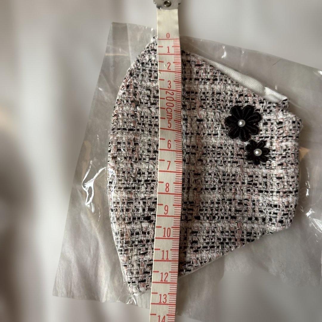 マスク　mask 布マスク　おしゃれな刺繍　ツイード　レース　マスク　セット