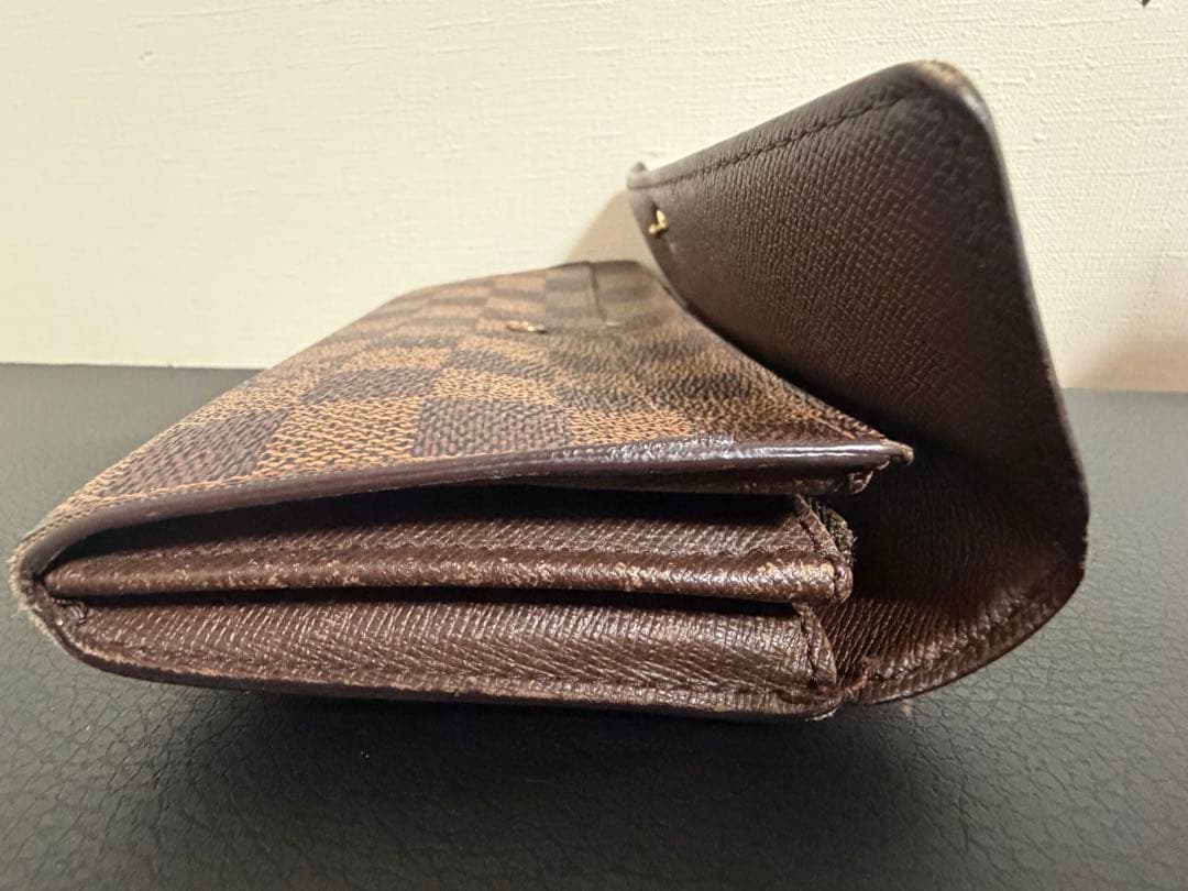 ルイヴィトン長財布　正規品　中古　ダミエ　ベタつき無し