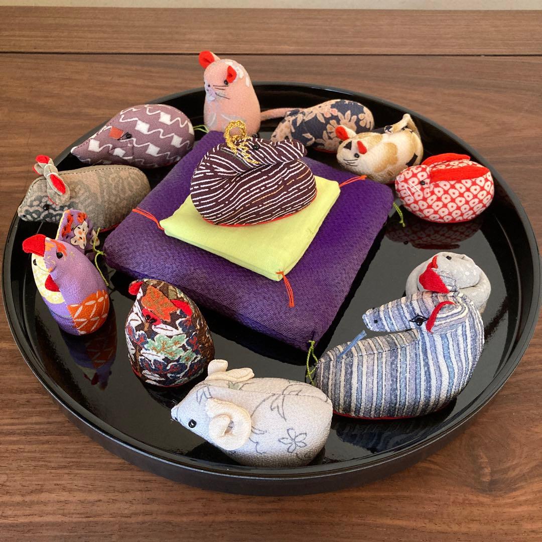 ちりめん細工 ハンドメイド 十二支 セット