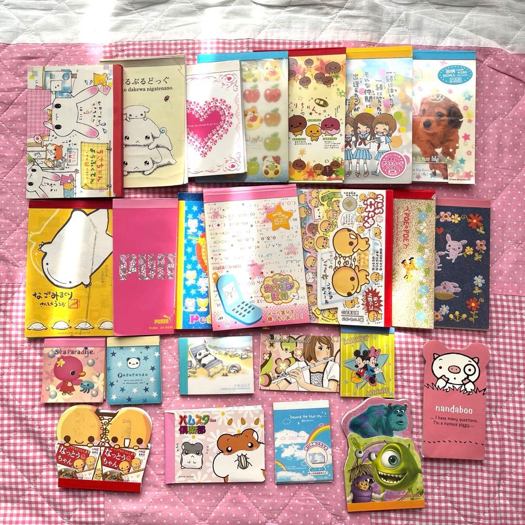 平成レトロ キャラクターメモ帳　セット 約20冊