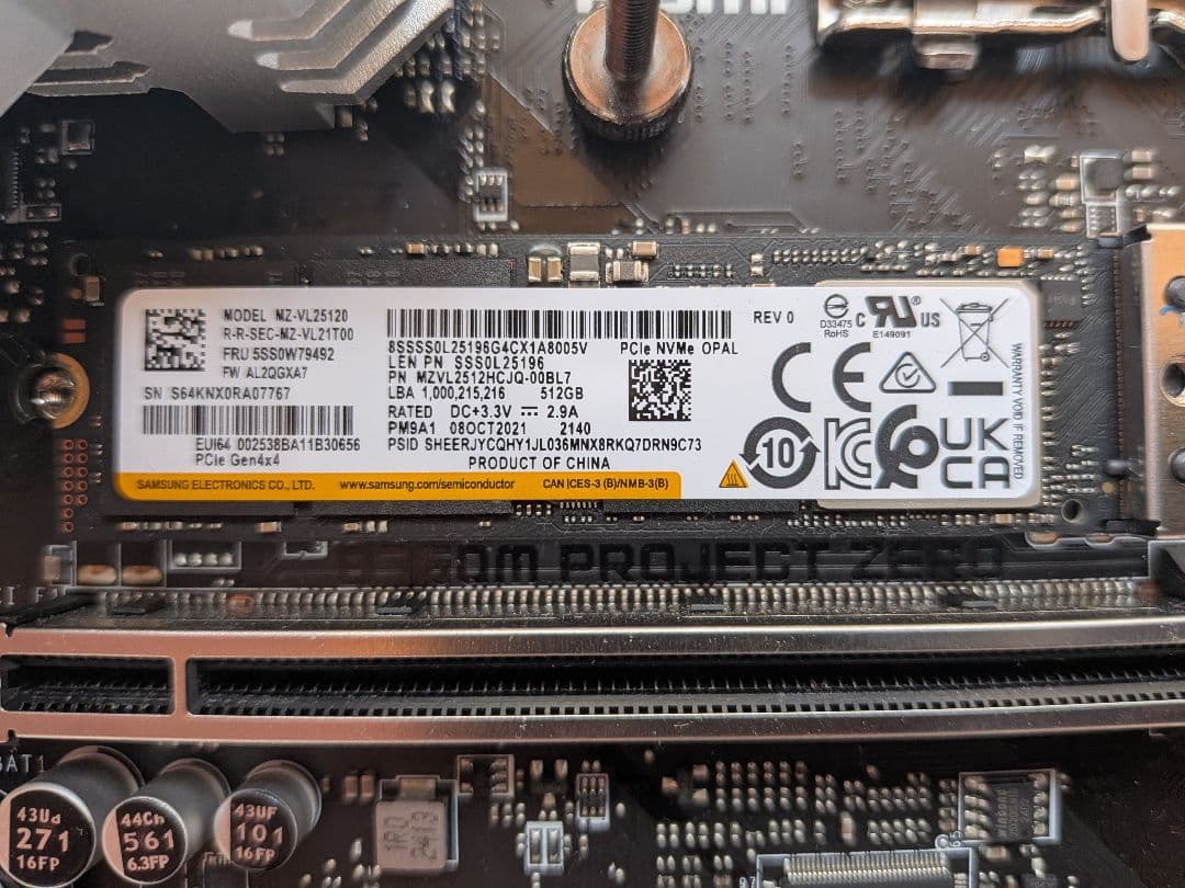 B760PCパーツセット マザーボード+CPU+電源+SSD+cpu+ファン