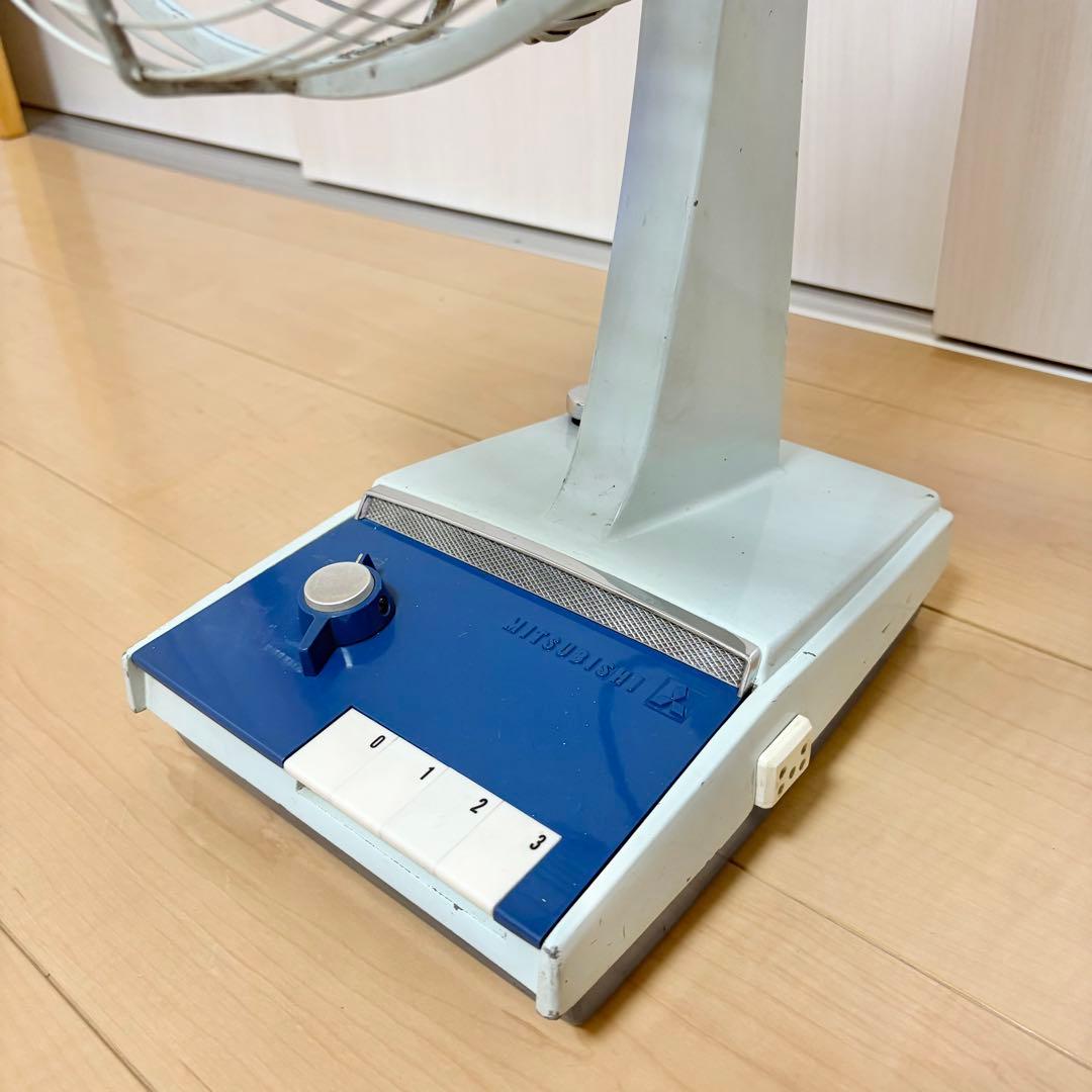 【完全動作】昭和レトロ 三菱扇風機 30cm D30-F型