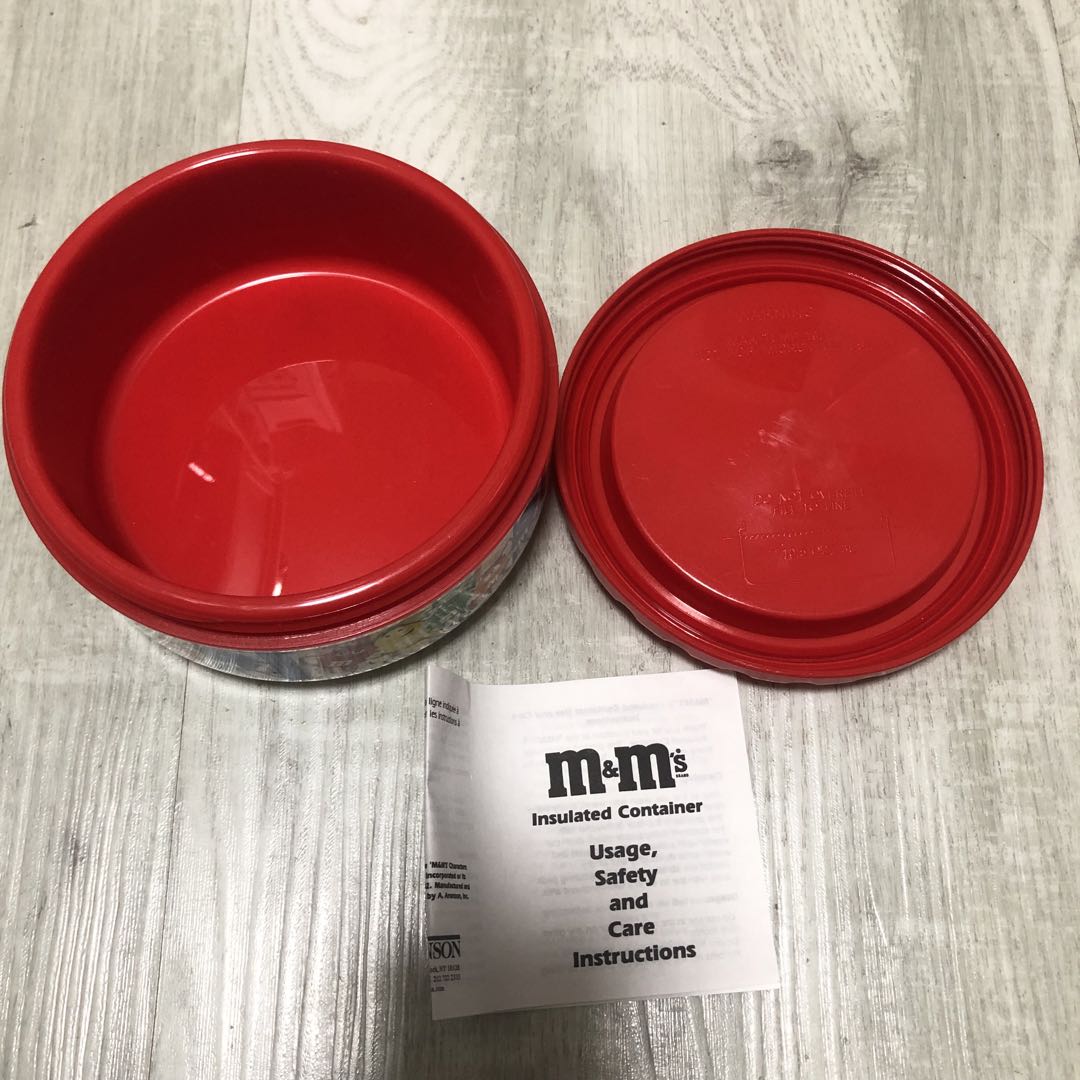 未使用デッドストックアメリカ限定M&M’sビンテージ水筒&小物れ3点セット