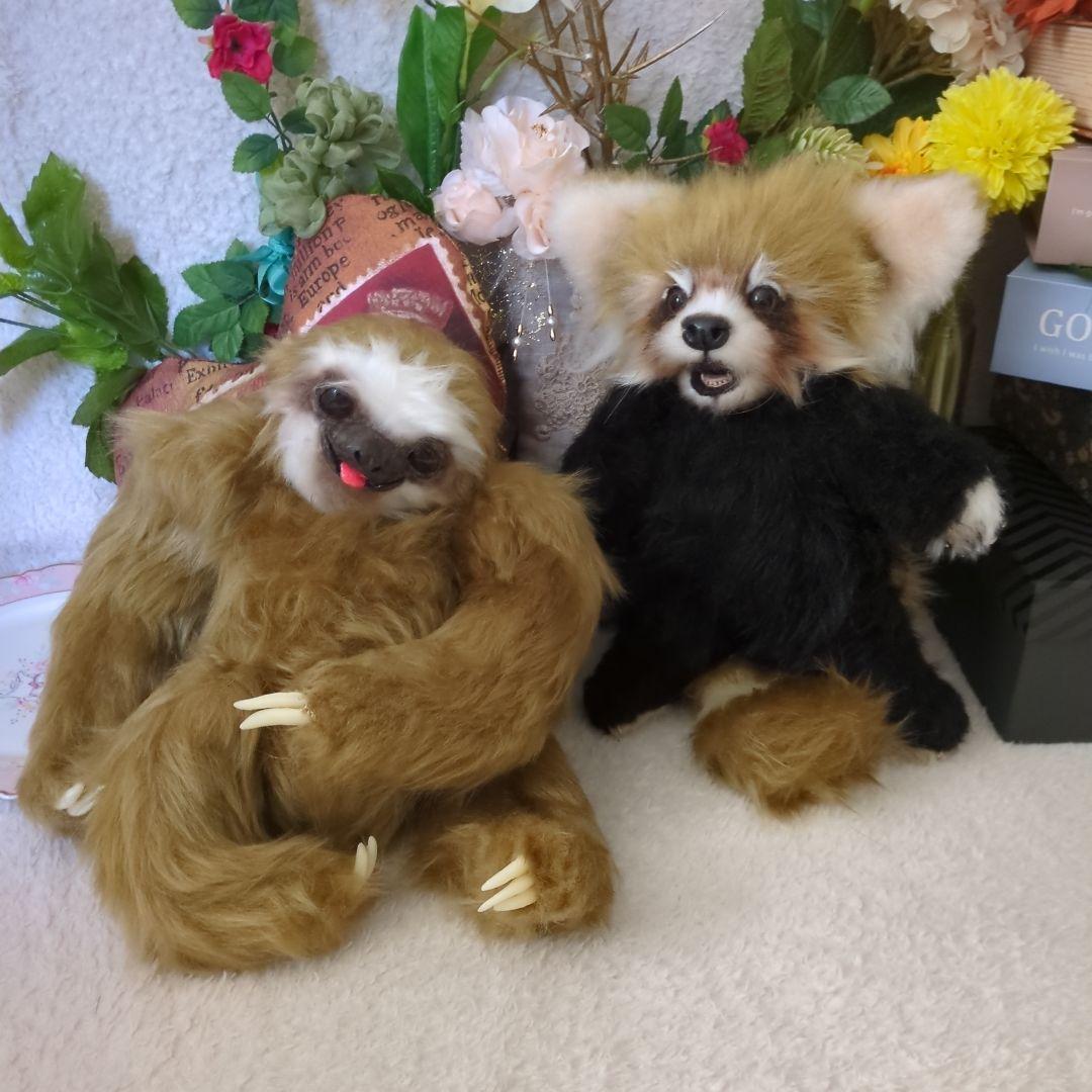 ハンドメイド 作家 リアル テディベア ぬいぐるみ レッサーパンダ