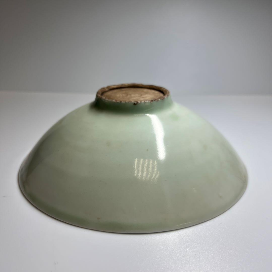 専用　中国宋時代　青白磁鉢　口径約18㎝　東Y8-0306☆2Fタトチ