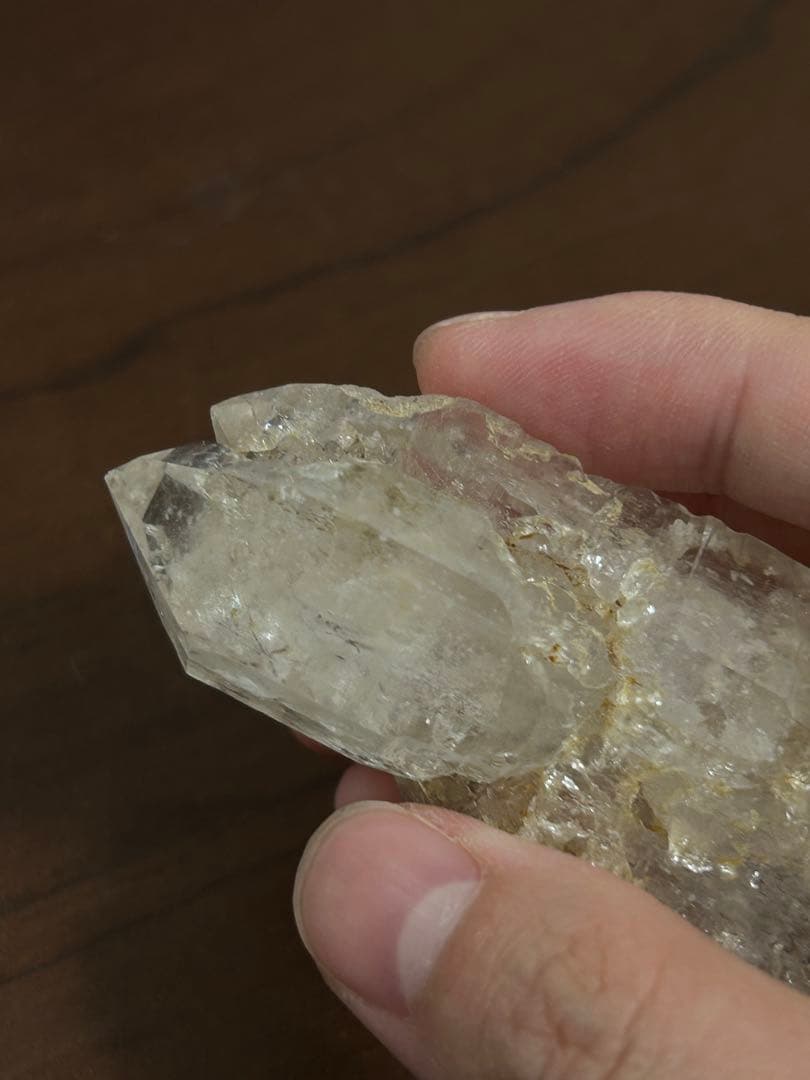 雲南・貴州産｜71g｜上級コレクション向け 溏心タイプ ダブルポイント水晶原石