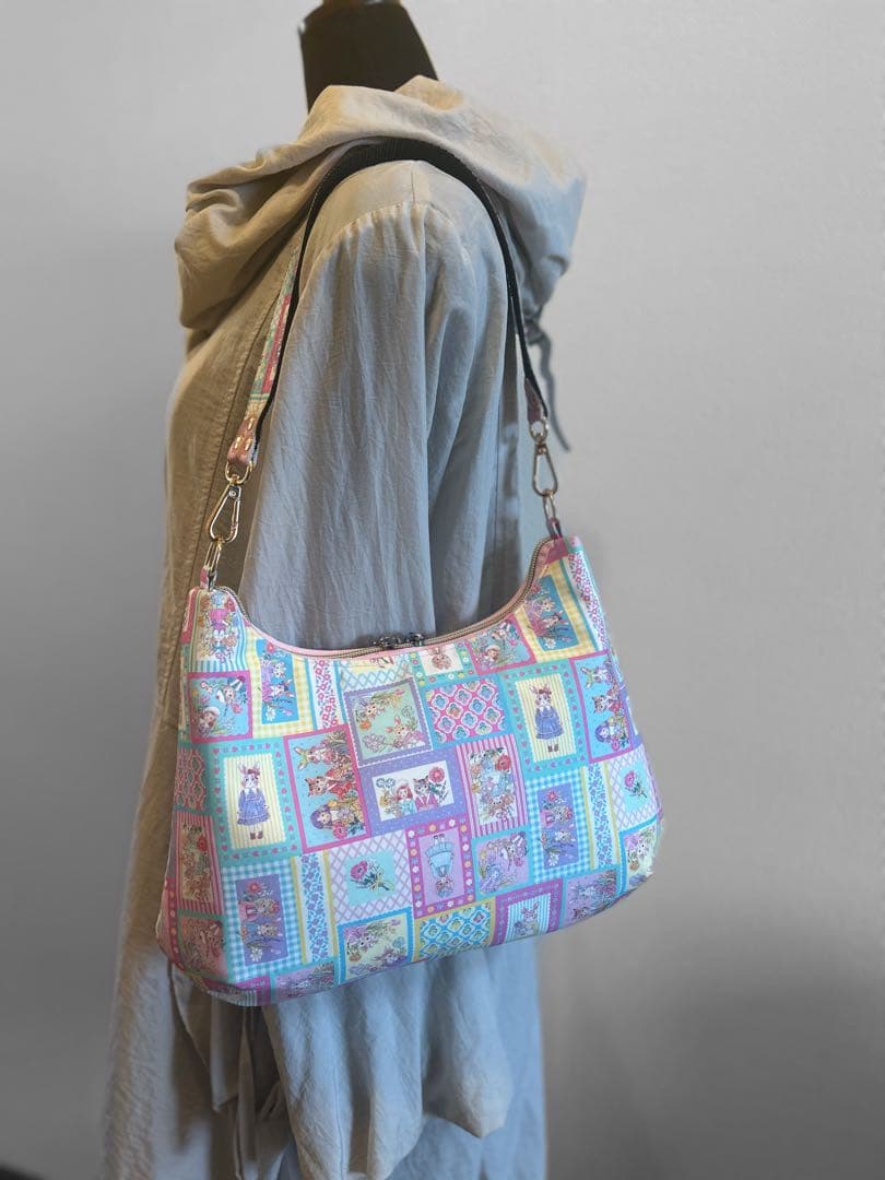 ぽんこ♡22ファブリック yukiemon バッグ長財布
