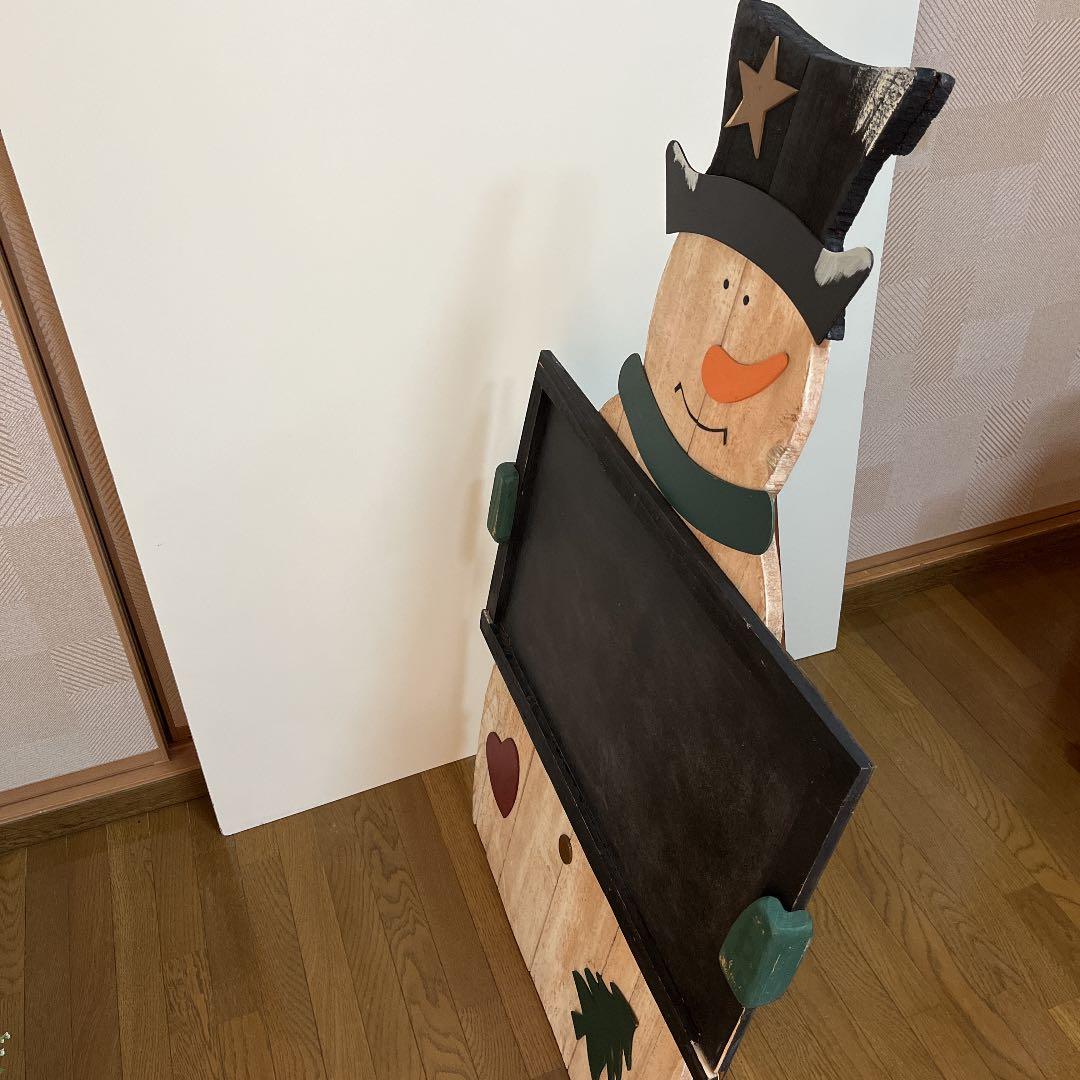 トールペイント ウェルカムボード スノーマン