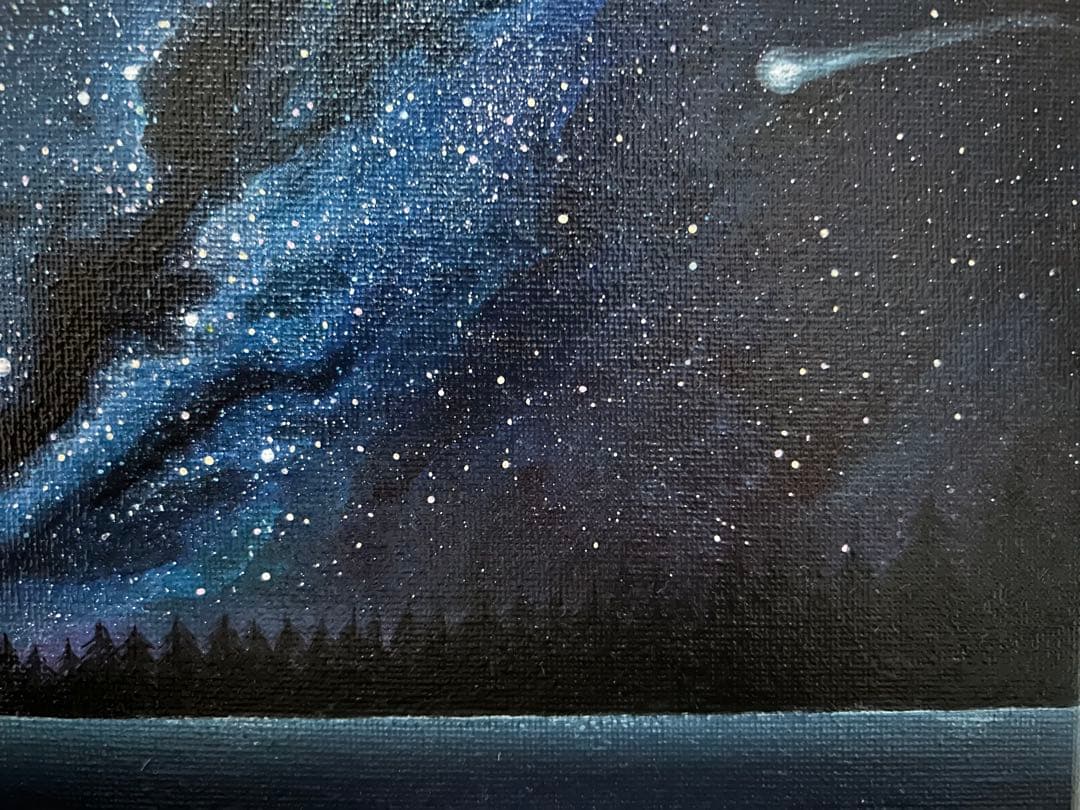夜空の星たち　絵画　原画