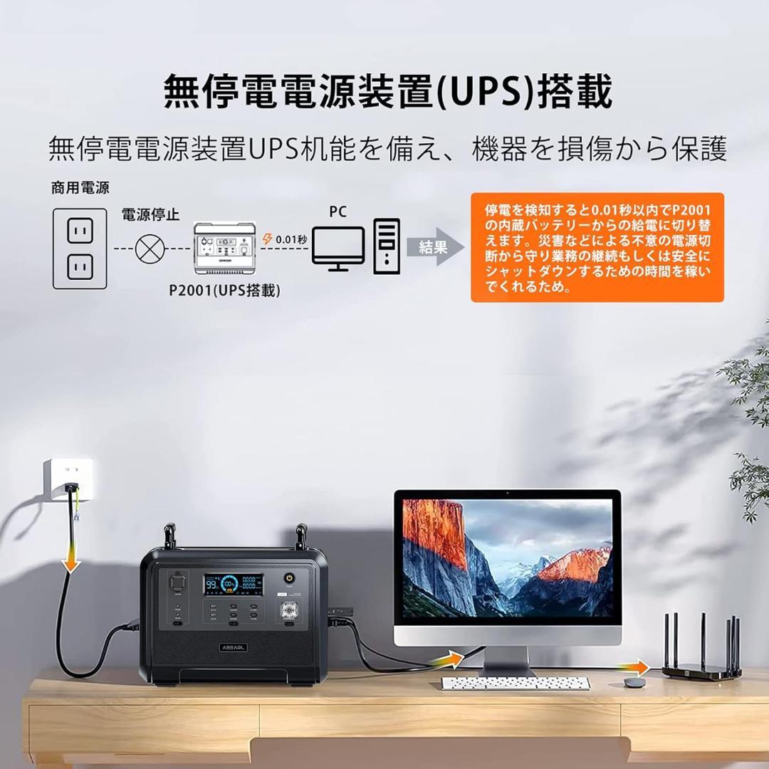 OUKITEL Abearl P1201ポータブル電源 1,200W UPS