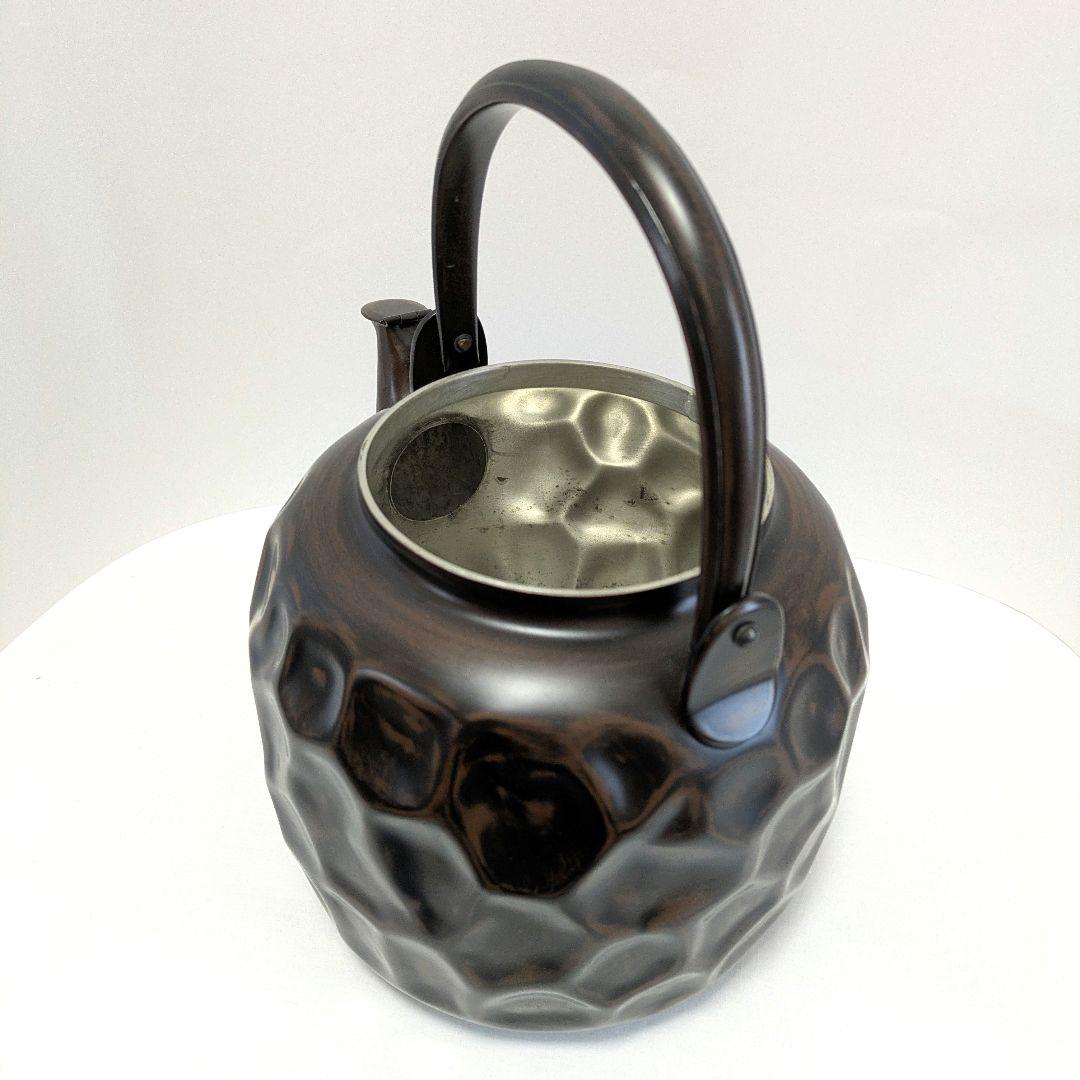 水注　岩目漆仕上げ　口蓋付 中古　古物