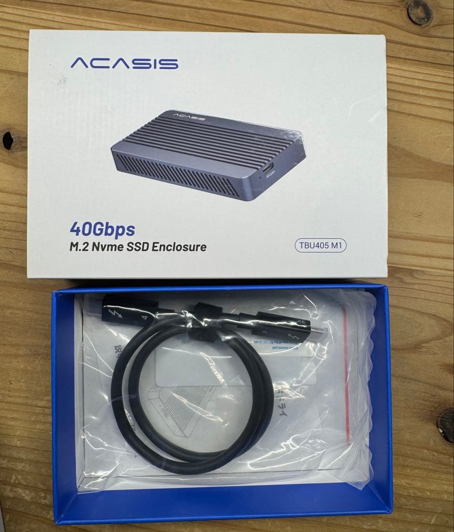 外付けハードディスク・ドライブ ACASIS TBU405 Thunderbolt 40Gbps nvme