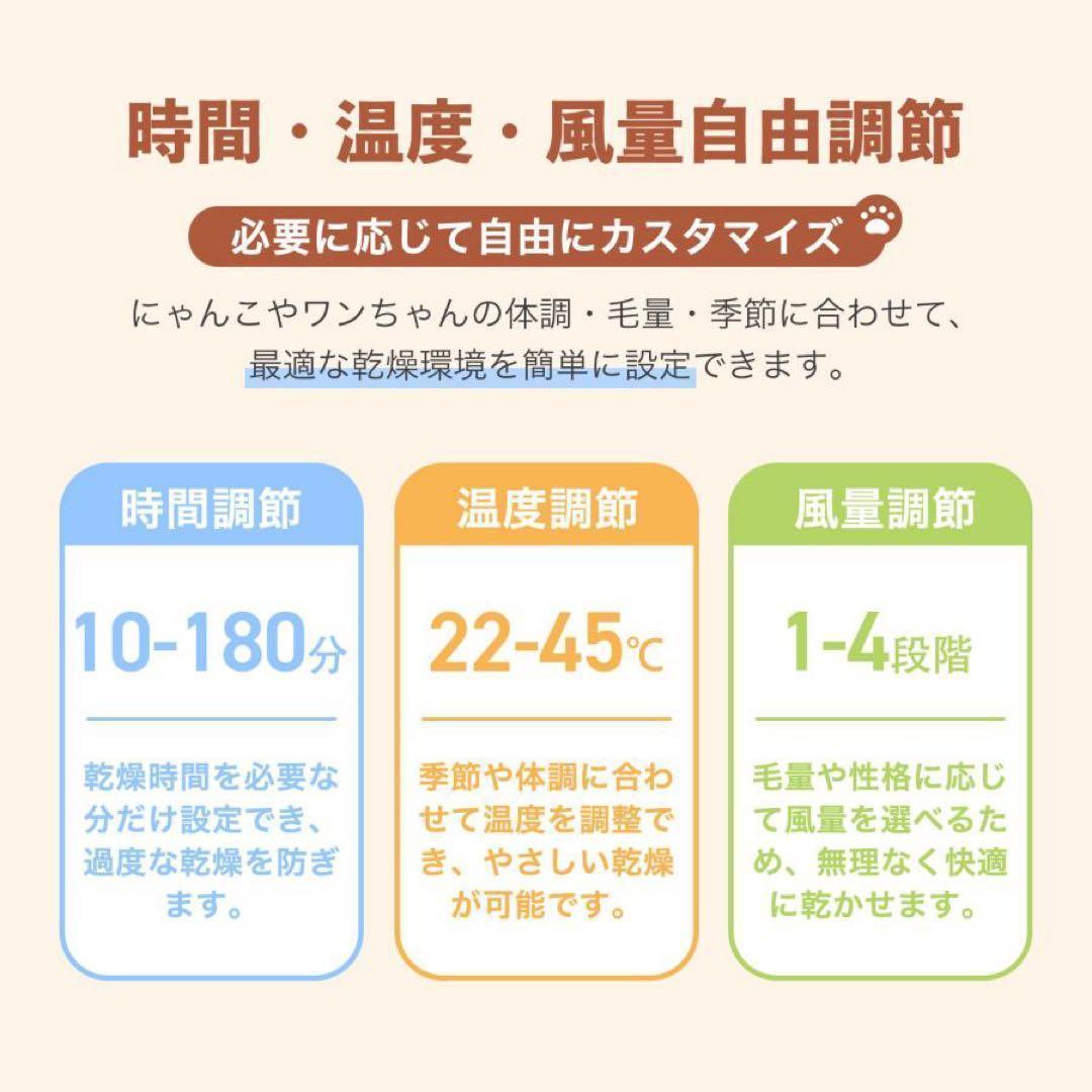 ペットドライヤーハウス ペットドライヤー ボックス 犬 大風量3108