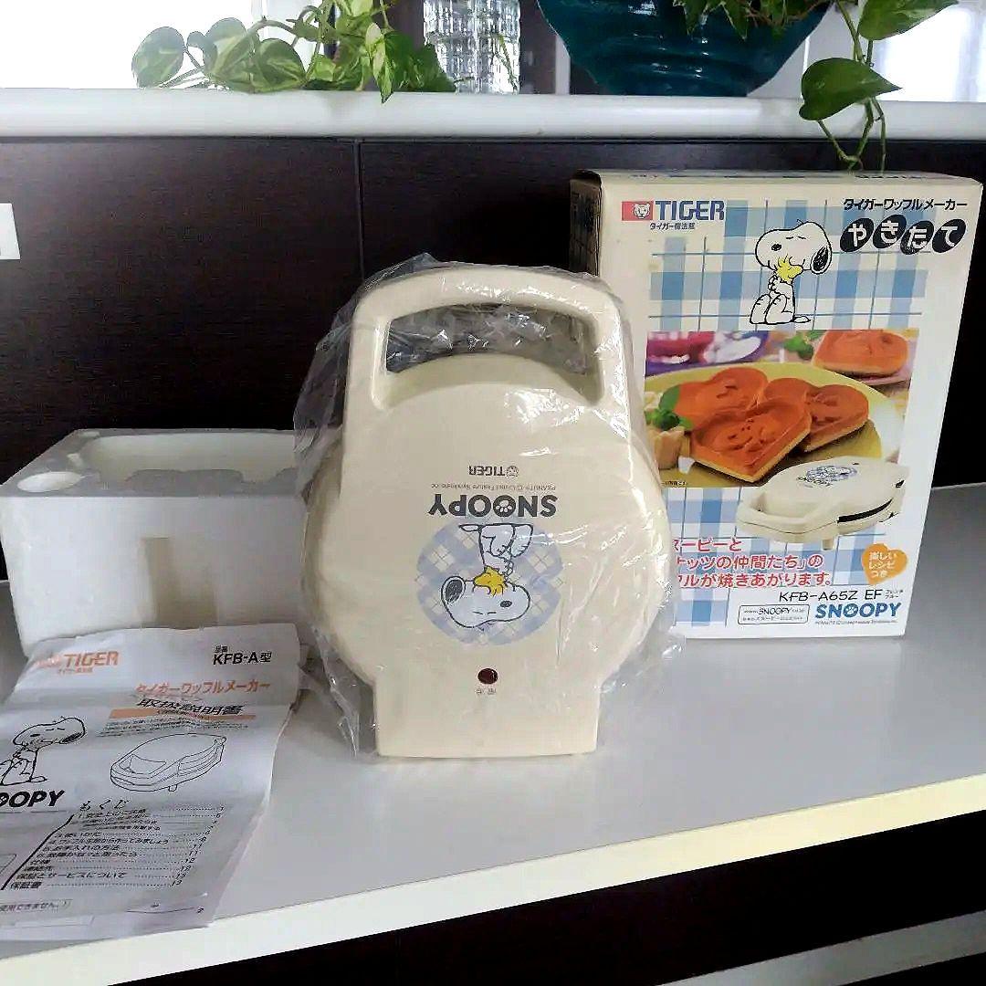未使用です！箱付 取説付 タイガー ワッフルメーカー やきたて スヌーピー