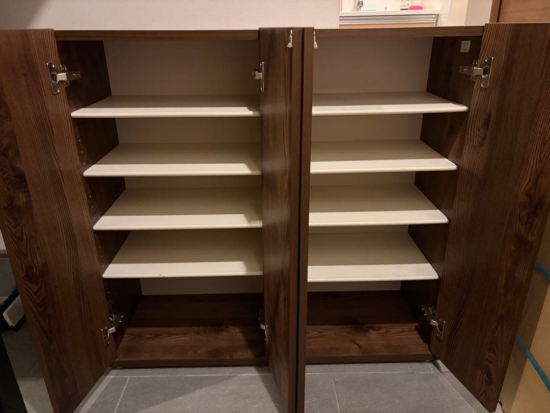 LOWYAの木製靴箱/下駄箱/シューズボックス（ブラウン）