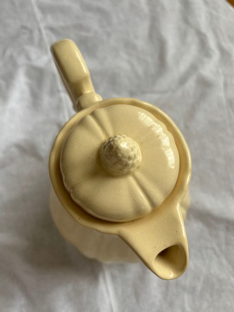 サルグミンヌ フランスアンティーク ティーポット クリーム 花器