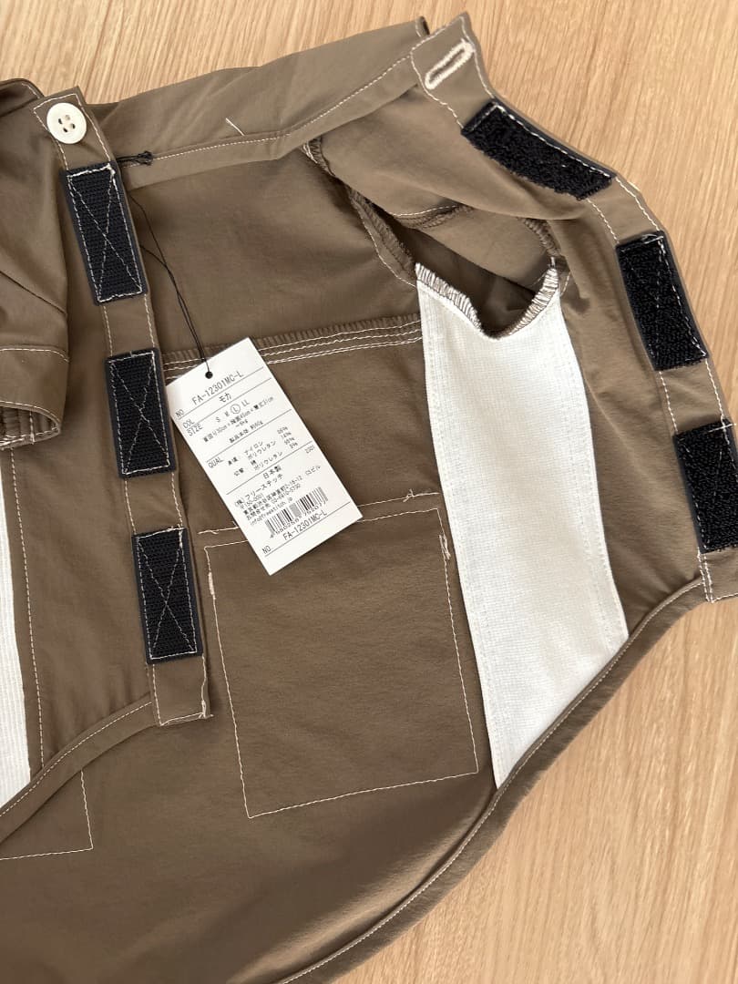 新品 犬服 free stitch ストレッチワークシャツ size L