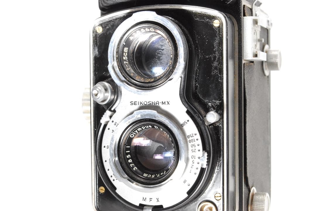 【ケース付き】希少レトロ二眼レフカメラ OLYMPUS FLEX フィルム