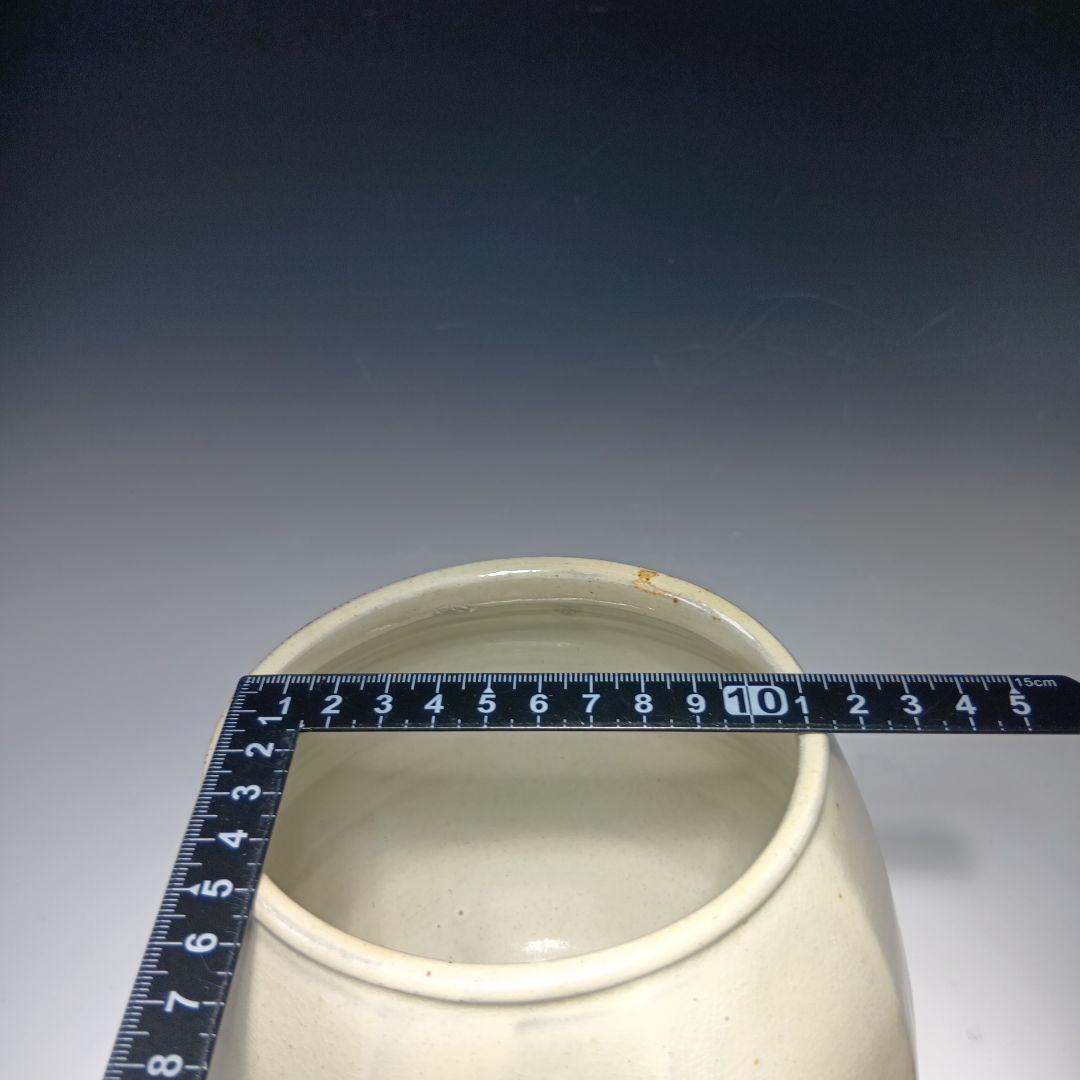 値下げ茶道具　廣州窯　趙小守　粉引水指　 共箱