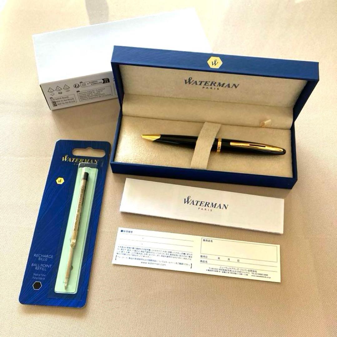 ●新品●　WATERMANカレンブラック シーGT ボールペン