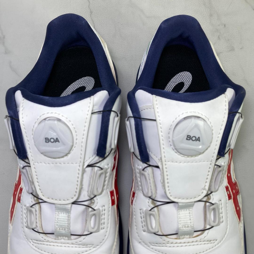【極美品】asics BOA 安全靴 1273A029 25.5㎝ 白/紺/赤