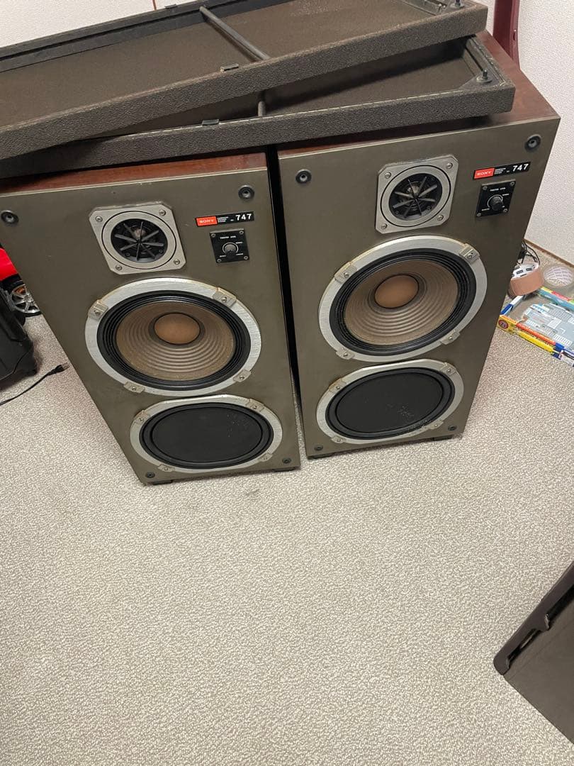 キング様用SONY スピーカーペア SS-747 8Ω 80W ソニー 昭和